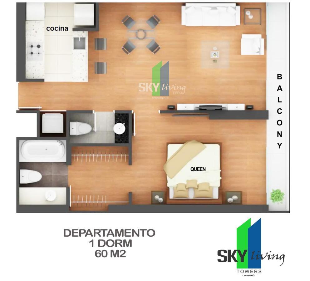 Skyliving Towers Apartments - Peru ليما المظهر الخارجي الصورة